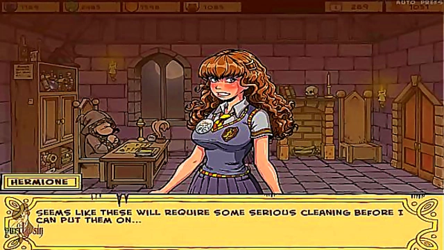 Hot Teen Witch Teases in School Uniform for Orgasmic Slave Training Session