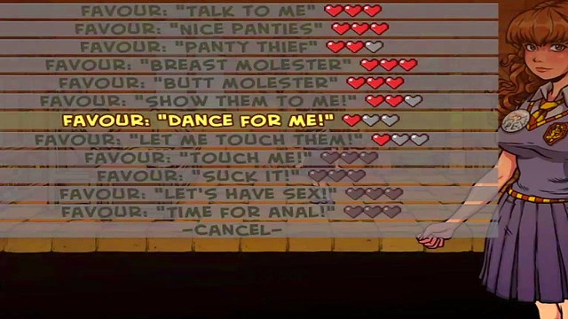 Hot Teen Witch Teases in School Uniform for Orgasmic Slave Training Session