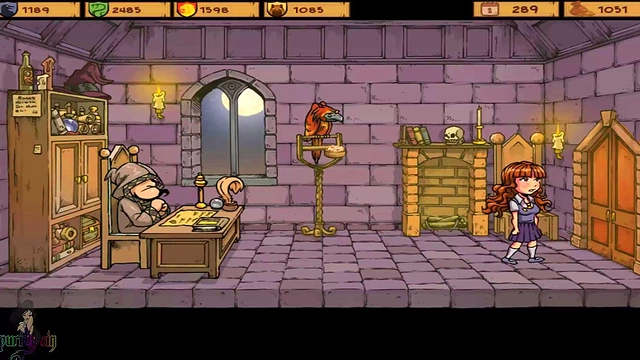 Hot Teen Witch Teases in School Uniform for Orgasmic Slave Training Session