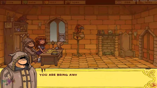 Hot Teen Witch Teases in School Uniform for Orgasmic Slave Training Session