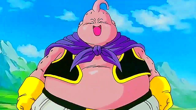 Majin Buu Adopts Puppy for Cuddly Anime DBZ Fun