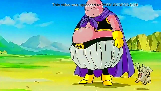 Majin Buu Adopts Puppy for Cuddly Anime DBZ Fun