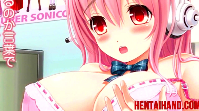 Super Sonico Anime Milf Toon Takes Handjob To The Next Level With Hot Finale