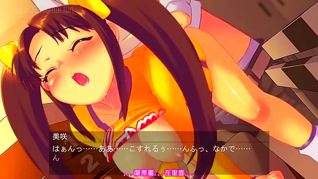 Anime Cheerleader Gives Hot Hentai Gymnastics Sex Performance