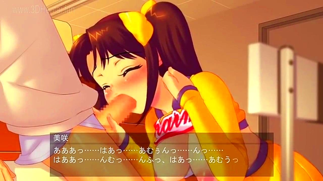 Anime Cheerleader Gives Hot Hentai Gymnastics Sex Performance
