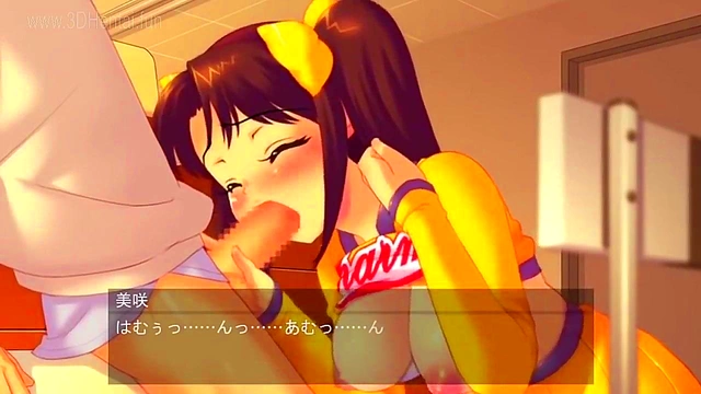 Anime Cheerleader Gives Hot Hentai Gymnastics Sex Performance