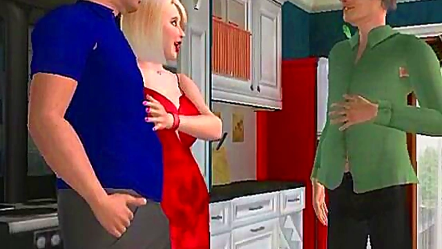 Naughty Nancy Seduces Mom for Threesome Fun in Anime Club Adventure