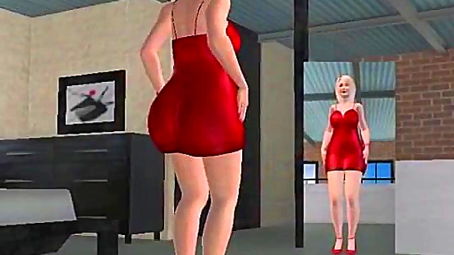 Naughty Nancy Seduces Mom for Threesome Fun in Anime Club Adventure