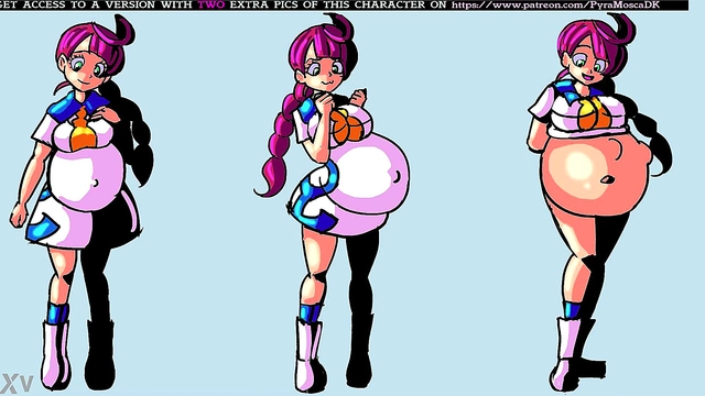 Pregnant Anime Babe's Belly Expands for Erotic Pleasure