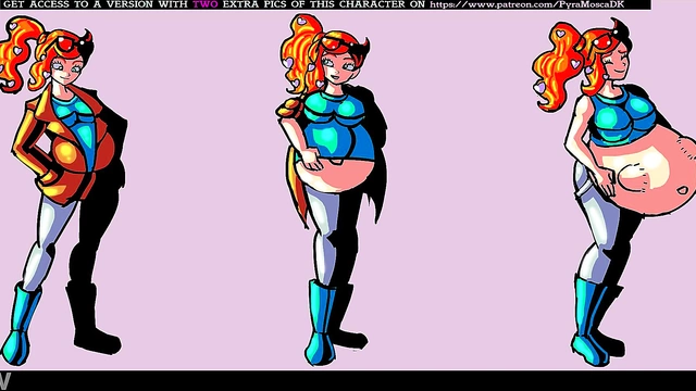 Pregnant Anime Babe's Belly Expands for Erotic Pleasure