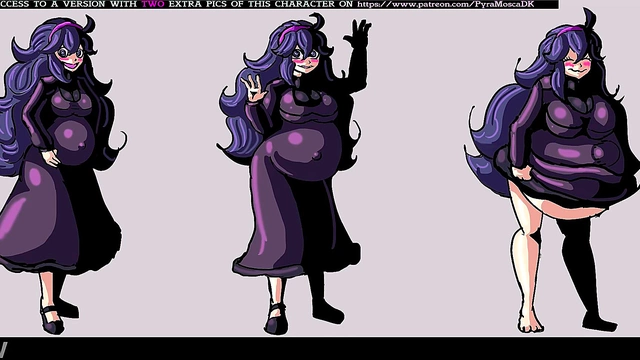 Pregnant Anime Babe's Belly Expands for Erotic Pleasure