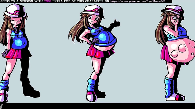 Pregnant Anime Babe's Belly Expands for Erotic Pleasure