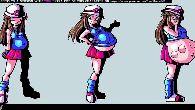 Pregnant Anime Babe's Belly Expands for Erotic Pleasure