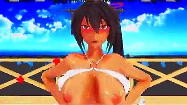 Nagato Dances Seductively Before MMD Anime Sex With Cumshot Finish