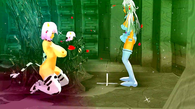 Hot Anime Girls Dance Seductively Before Outdoor Sex MMD