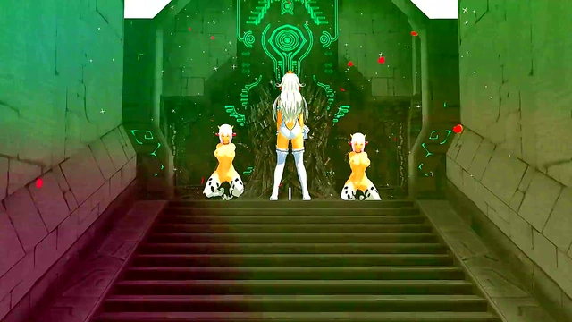 Hot Anime Girls Dance Seductively Before Outdoor Sex MMD