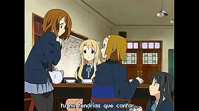 Moe Anime Girls from K-On! Get Intimate in Spanish Subbed Fun