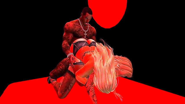 Blonde MILF Tesa & Black-Cock Stud Quintan Rocker’s Anime Anal Orgy Feast