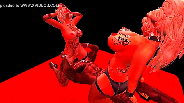 Blonde MILF Tesa & Black-Cock Stud Quintan Rocker’s Anime Anal Orgy Feast