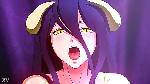 Albedo from Overlord Fucks Hard in Missionary for VaginalCum Inside Anime Action