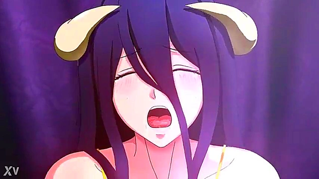 Albedo from Overlord Fucks Hard in Missionary for VaginalCum Inside Anime Action
