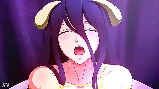 Albedo from Overlord Fucks Hard in Missionary for VaginalCum Inside Anime Action