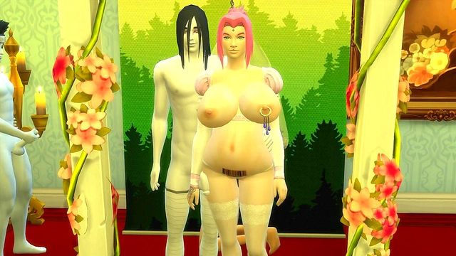 Cucked Husband Watches Sakura, His Pregnant Bride, Get Fucked by Stranger at Wedding