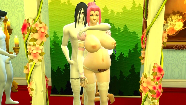 Cucked Husband Watches Sakura, His Pregnant Bride, Get Fucked by Stranger at Wedding