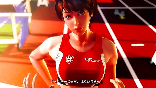 POV Sport Scene – Rena Senpai’s Seductive Batons Lead to Intense Hentai Action