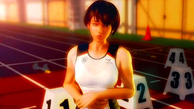 POV Sport Scene – Rena Senpai’s Seductive Batons Lead to Intense Hentai Action