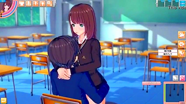 Japanese SchoolGirl Seduces In Koikatsu 3D Anime Game Action