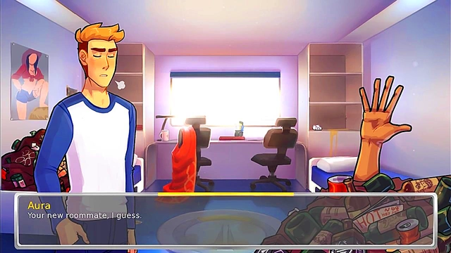 Tracer Sucks Dick In Erotic Hentai Visual Novel Scene