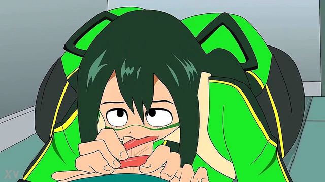 My Hero Academia Froppy Gets Frisky in Steamy Animated Hentai Scene