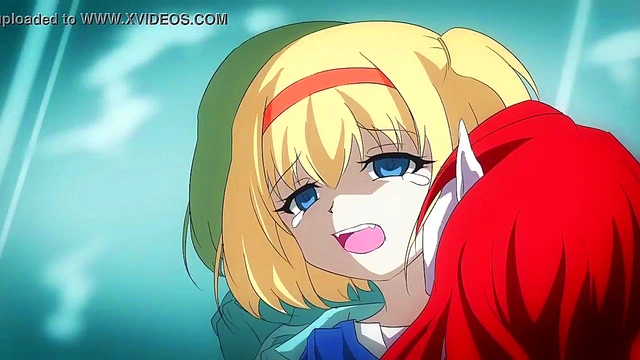 Hentai Lesbian Vampires Seduce Each Other On A Red-Eye Flight Anime