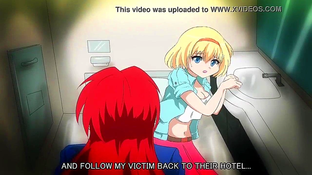 Hentai Lesbian Vampires Seduce Each Other On A Red-Eye Flight Anime