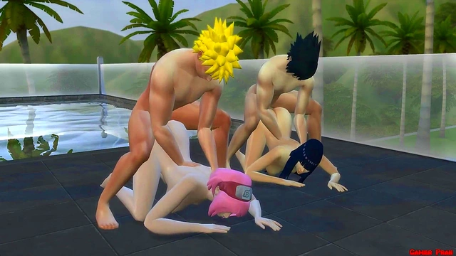 Naruto Wife Swap – Hinata & Sakura'ssteamy Hentai Pool Adventure