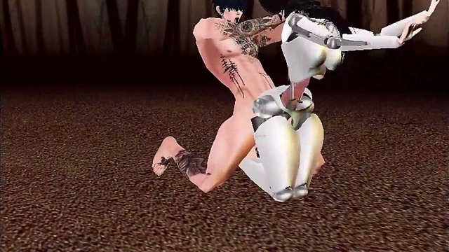 RoboGirl Slave Takes Big Cock in Virtual Anime Anal Sex Adventure