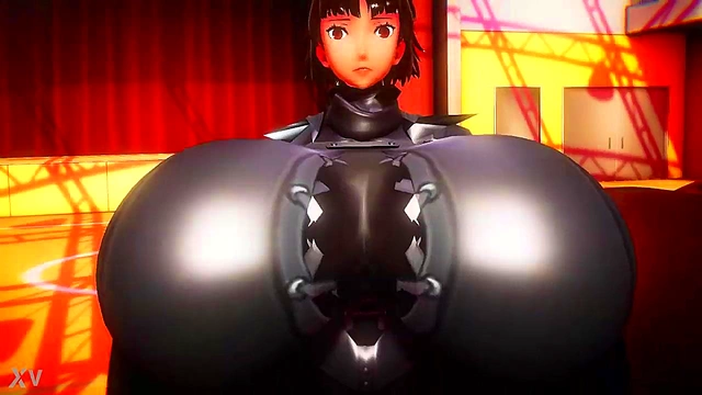 Ann and Makoto Inflate Hourglass Bodies for Steamy 3D Anime Action