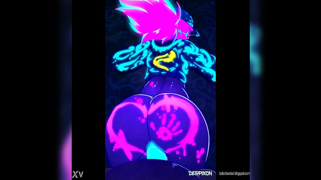 3D Anime Beauty Rides Cock Doggy Style in Derpixon's K/DA Hentai Fantasy