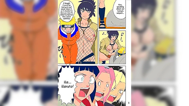 Hentai Teacher Tsunade Gives Mind-Controlled Handjob & Tit Job To Big-Titted Student