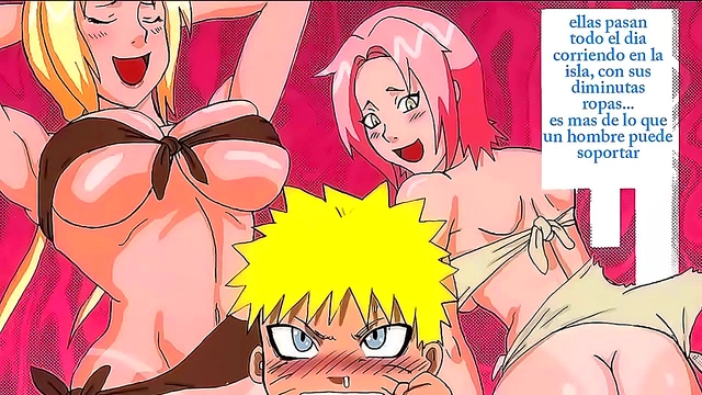 Naruto Manga Party – Tsunade’s Big Tits & Ass Take Center Stage