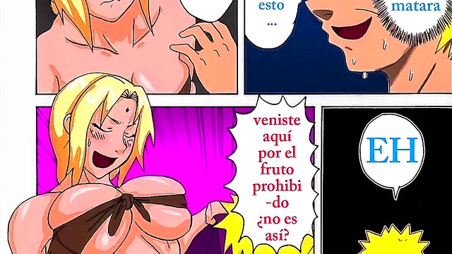 Naruto Manga Party – Tsunade’s Big Tits & Ass Take Center Stage