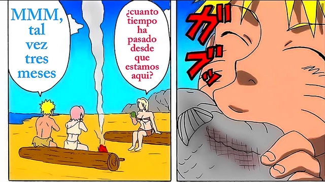 Naruto Manga Party – Tsunade’s Big Tits & Ass Take Center Stage