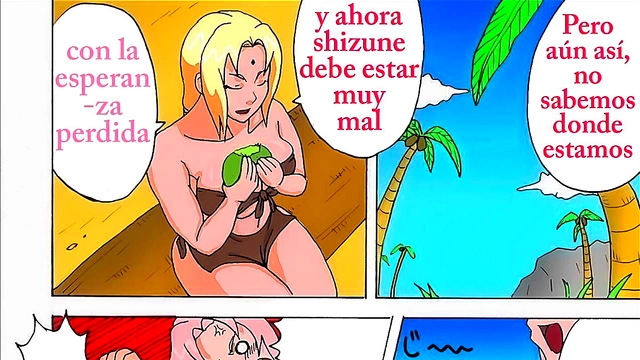 Naruto Manga Party – Tsunade’s Big Tits & Ass Take Center Stage