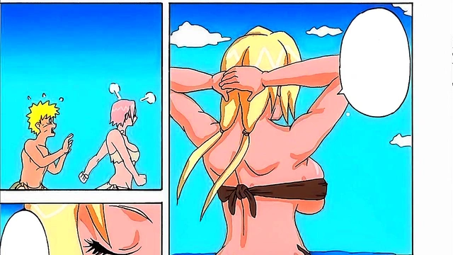 Naruto Manga Party – Tsunade’s Big Tits & Ass Take Center Stage