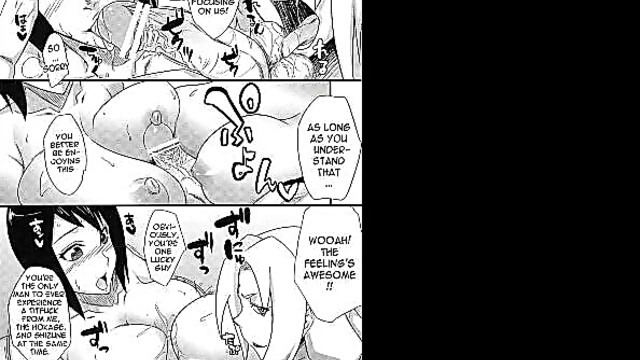 Mind-Controlled Hokage Surprises With Blowjob And Boob Job Gangbang