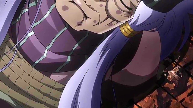 Jojo's Bizarre Adventure – Anime Couple Engages in Uncensored Passionate Encounter
