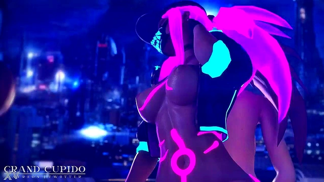 Akali Double Deep Ass Play With Big Boobs & Dick In Hardcore Anime Action