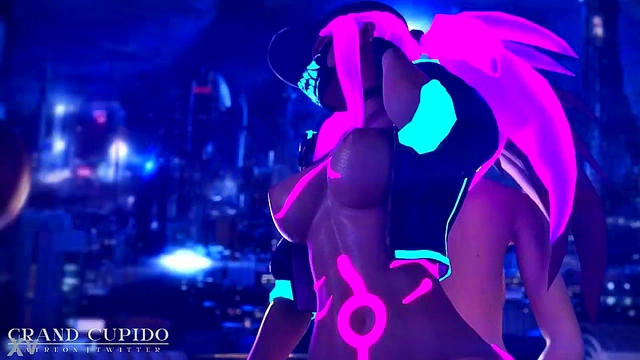 Akali Double Deep Ass Play With Big Boobs & Dick In Hardcore Anime Action