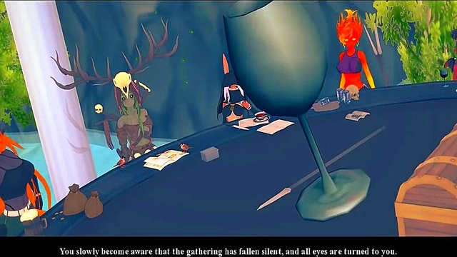 Hentai Fantasy Game – Mind-Controlled Hero Fucks Monster Girl With Magic